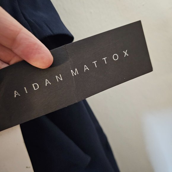 Women's Size 16 Aidan Mattox Gown With Peplum NWT - Picture 7 of 11